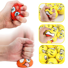 30pcs Funny Faces Foam Finger Squeeze Balls for Party Favors