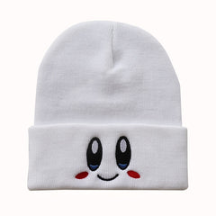 1pc Smiling Knitted Beanie Hat for Adults - Couple Winter Cap