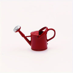 Dollhouse Watering Can Garden Tools Iron Metal Sprinkling Kettle
