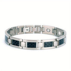 Magnetic Therapy Carbon Fiber Bracelet Stainless Steel Jewelry