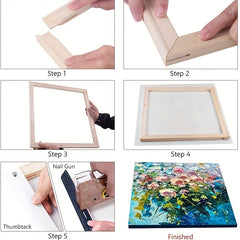 DIY Canvas Stretcher Bars Frame Kit for Paintings Prints