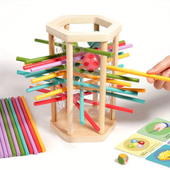 Colorful Stick Game Wooden Dice & Sticks Math Toy