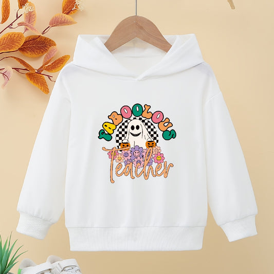 Teacher & Ghost Halloween Hoodie for Girls