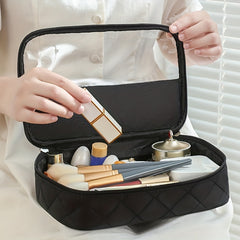 Clear Waterproof PVC Toiletry Bag Large Capacity Travel Organizer