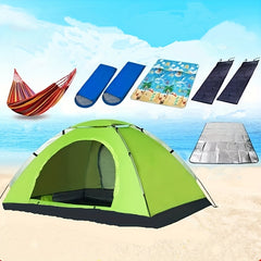 Waterproof Double Tent For Camping and Beach Trips - Fits 2-3 People