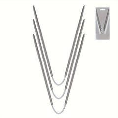Short Circular Knitting Needles Metal for Beginners & Experienced Crochet Hook