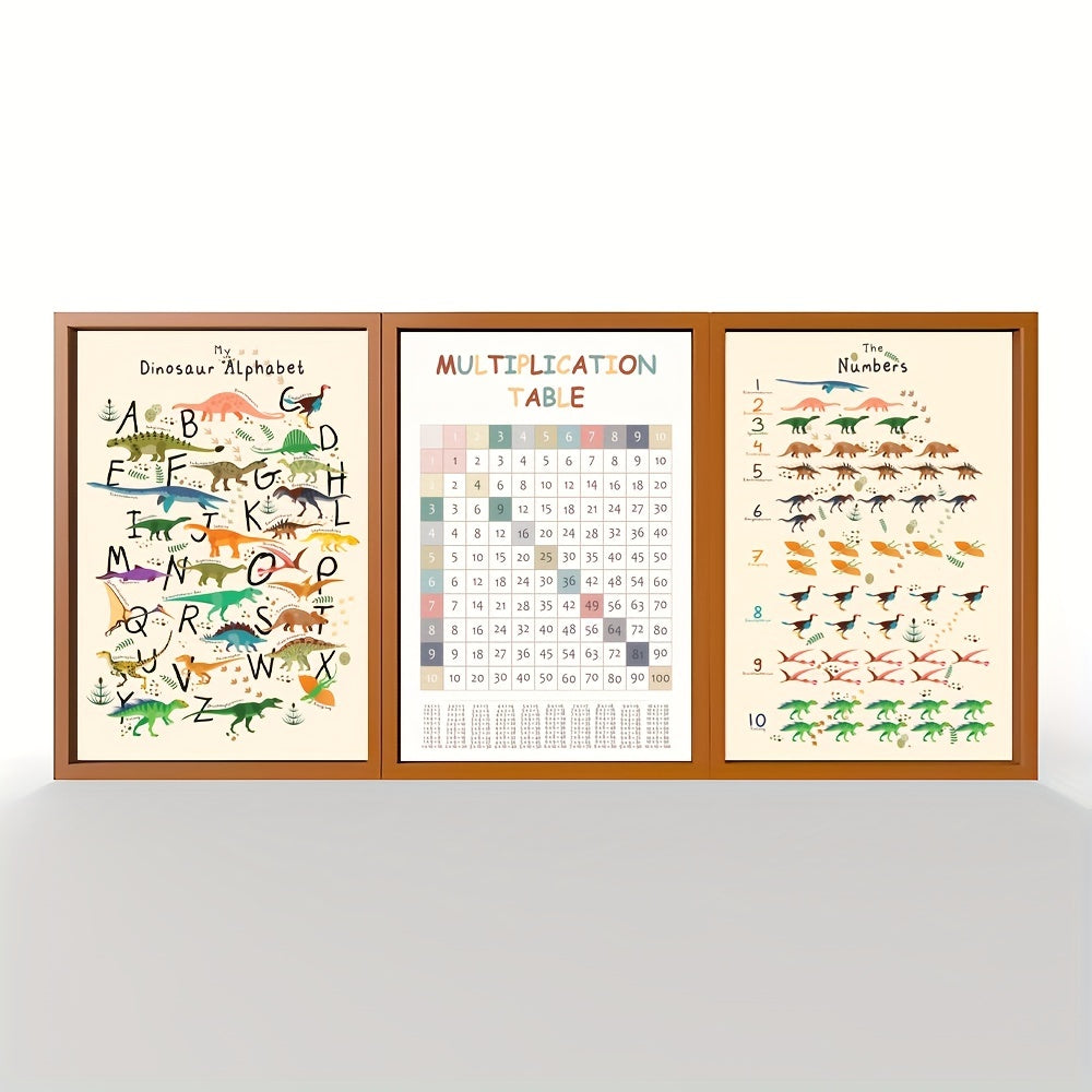 Dinosaurs Kids Education Posters A5 Home Decor