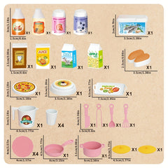 Mini Kitchen Toy Set Role Playing Interactive Playset for Kids