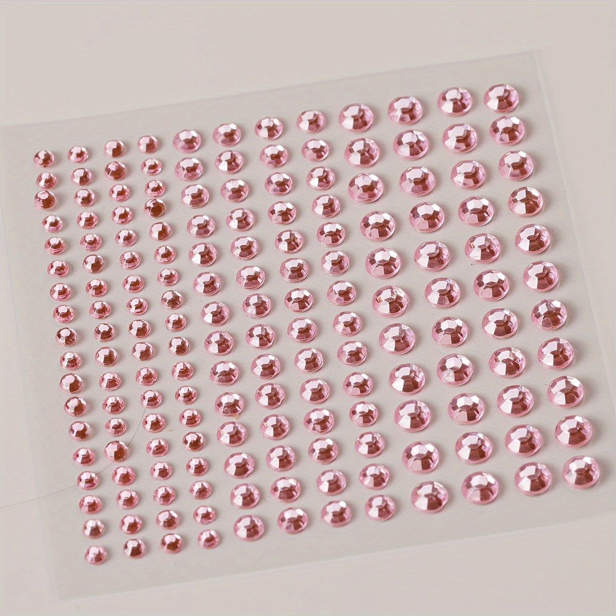 Y2K Pink Face Gems One Sheet Rhinestone Stickers