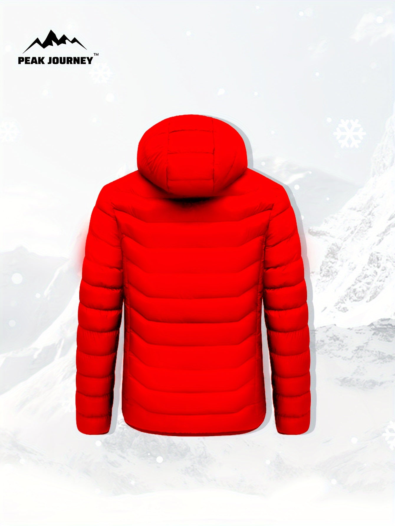 Men's Casual Heating Hooded Jacket for Outdoor Activities