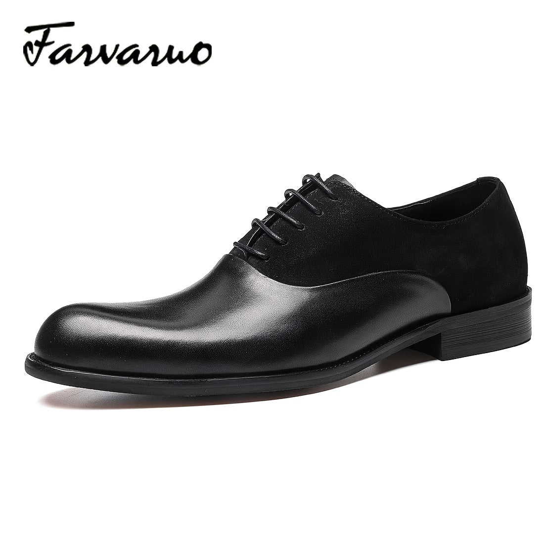 FARWARWO Leather Dress Shoes Wedding Office