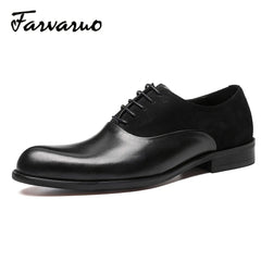 FARWARWO Leather Dress Shoes Wedding Office