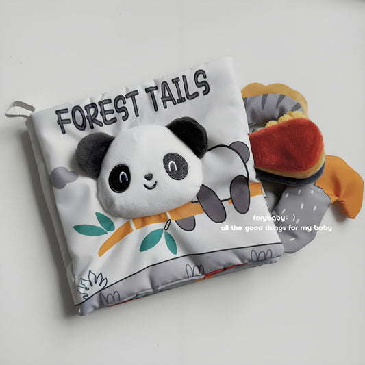 Interactive Sensory Play Book with Animal Tails
