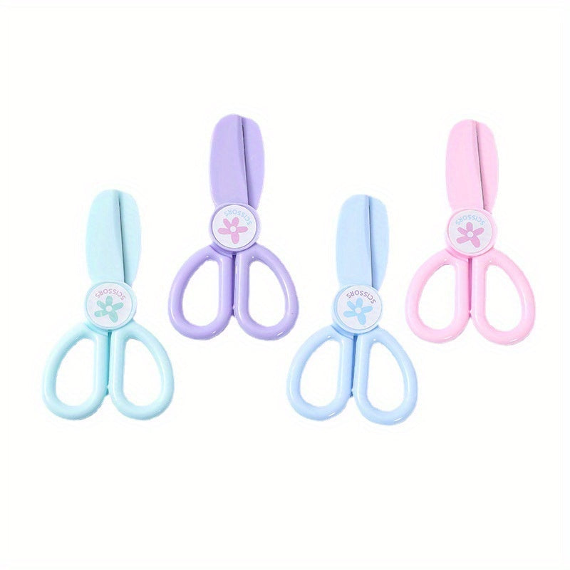 2 Sets Preschool Round-headed Safety Scissors