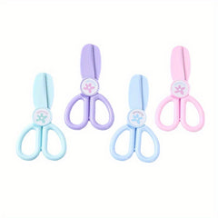 2 Sets Preschool Round-headed Safety Scissors