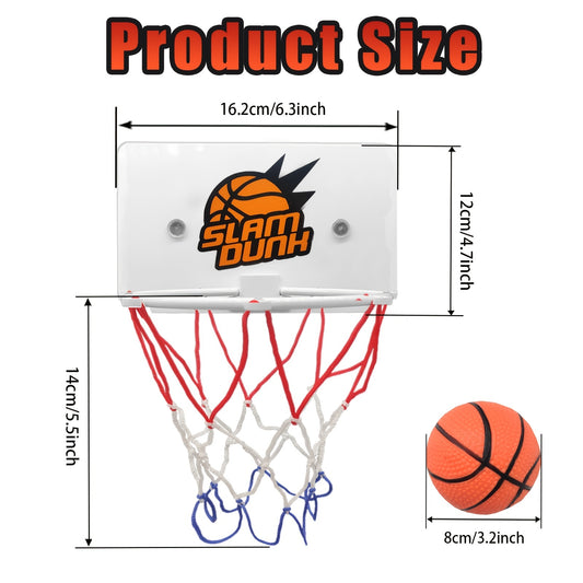 4pcs Mini Basketball Set for Kids, Portable Indoor/Outdoor Hoop Stand