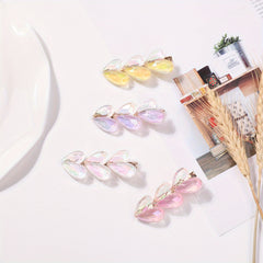 Y2K Crystal Duckbill Clip Holographic Hair Accessory Hairclip for Women Girls
