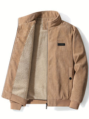 Men's Corduroy Fleece Jacket for Winter