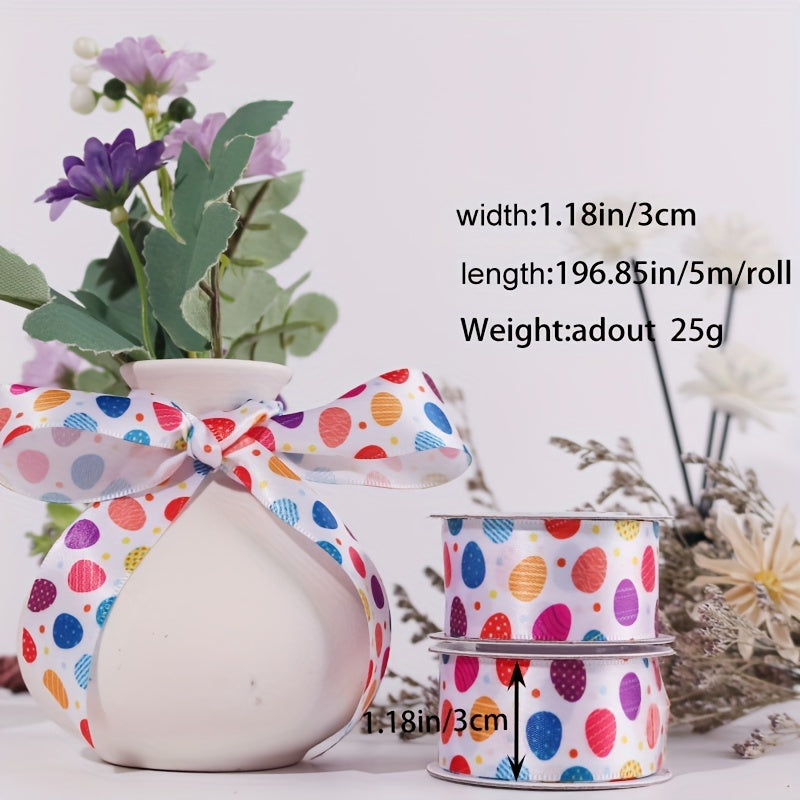 3 Cm Candy DIY Bow Hair Decoration Ribbon 5 M Roll