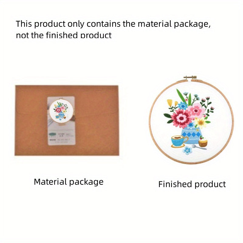 Floral Series Embroidery Starter Kit For Beginners