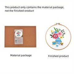 Floral Series Embroidery Starter Kit For Beginners