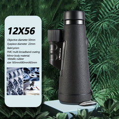 12x56 Monocular HD with Tripod & Phone Adapter for Wildlife Bird Watching Hiking