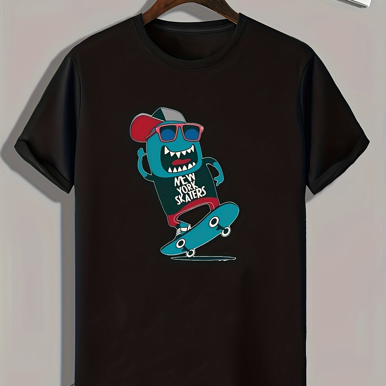 Skateboarding Print Men's Graphic T-shirt for Summer