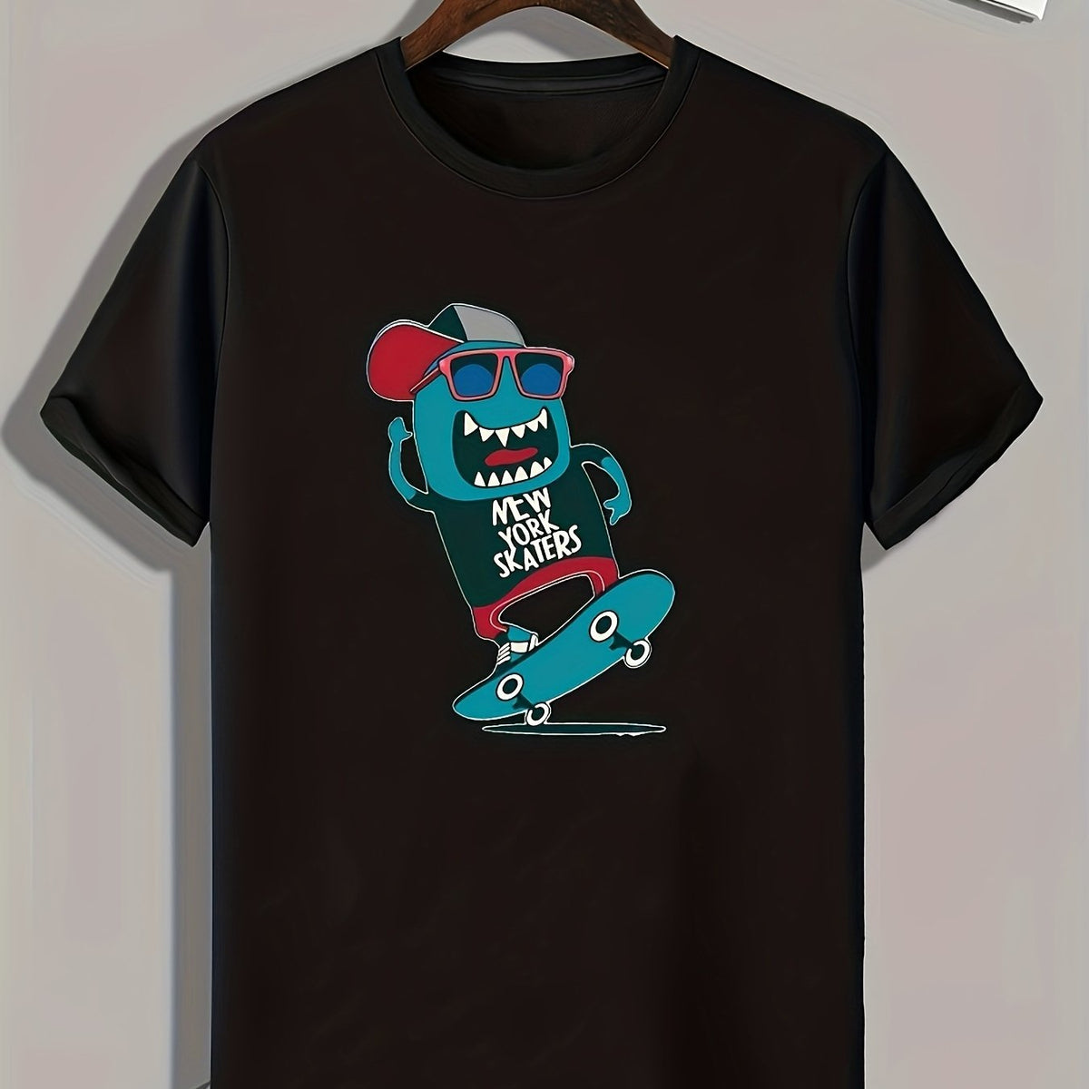 Skateboarding Print Men's Graphic T-shirt for Summer
