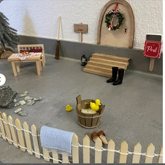 15pcs Wichtel Bathing Set Doll House Bathroom Accessories