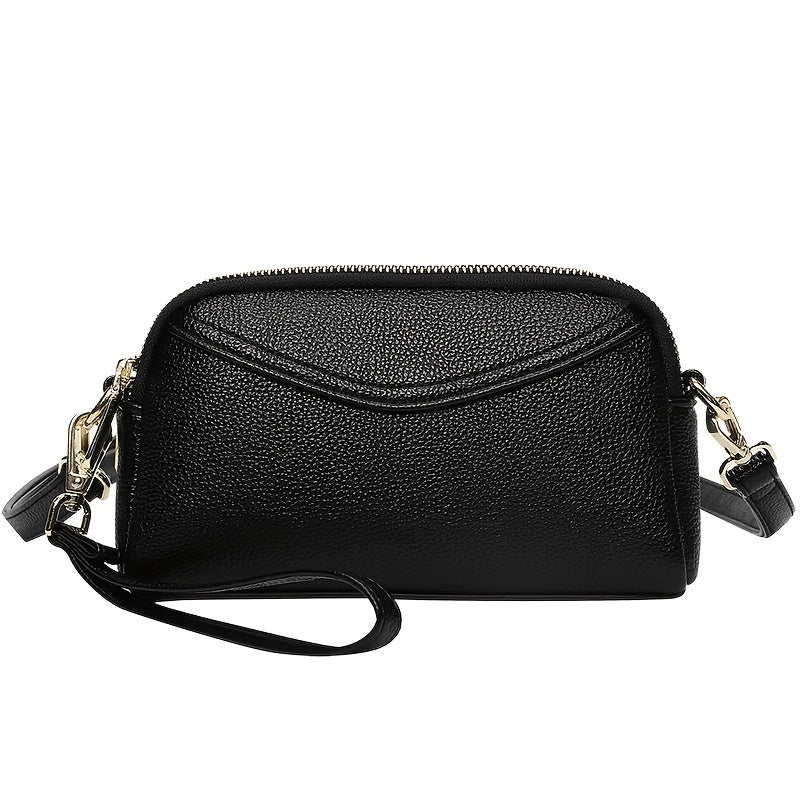Minimalist PU Leather Crossbody Bag Shoulder Clutch Purse