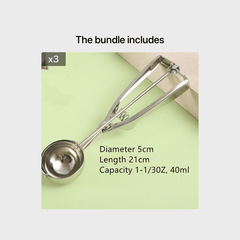 Stainless Steel Ice Cream Ball Scoop Fruit Scoop