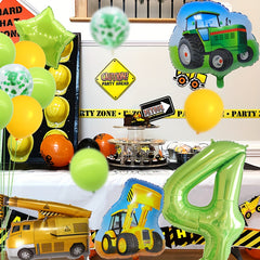 18pcs Tractor Birthday Party Supplies Construction Birthday Decorations