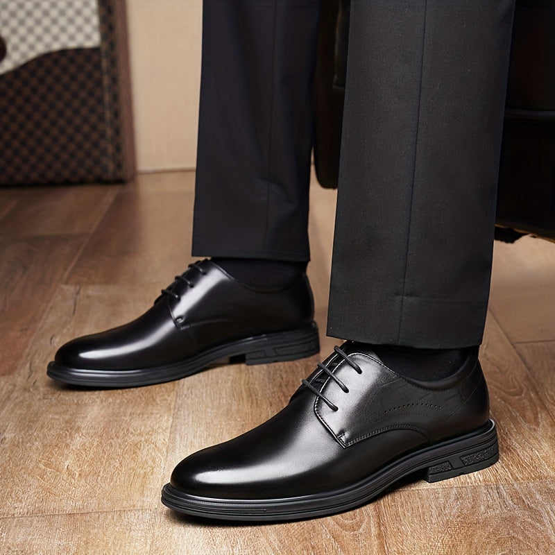 Men's Lace Up Derby Shoes Round Toe Wear resistant Non Slip