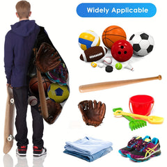 XL Sports Net Ball Bag Adjustable Shoulder Straps Team Equipment Storage