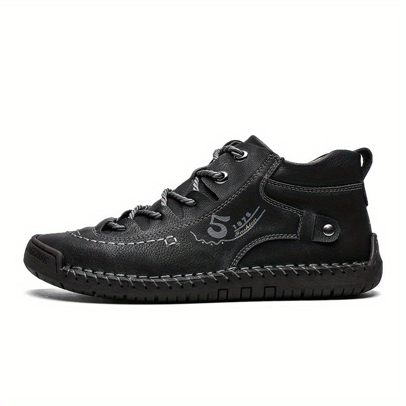 Men's Vintage Lace Up Outdoor Shoes Casual Walking Hiking Trekking