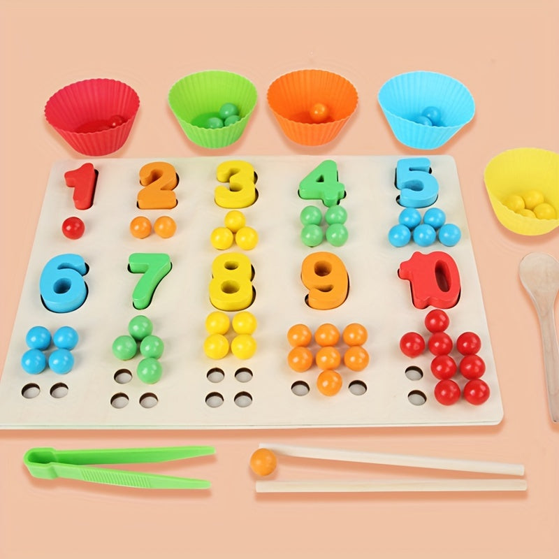 Wooden Math Enlightenment Toys for Fine Hand Movements