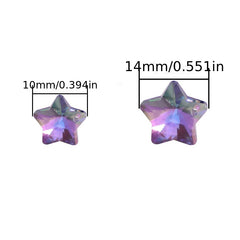 Star Pendants Austria Crystal Beads Rhinestone Charms Glass Stones