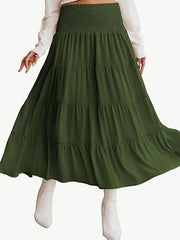  Boho Skirt Women's High Waist Smock Skirt