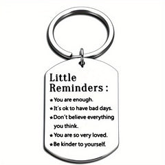 You Are Enough Keychain Mental Health Gift Daughter Mom Reminder Hug Self Love