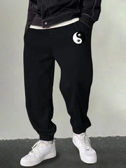 Men's Leaf Graphic Sweatpants Breathable Loose Joggers
