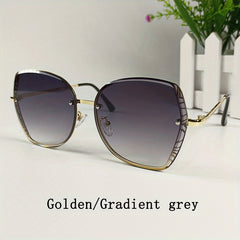 Men's Gradient Sunglasses Metal Frame Outdoor Travel Hiking Sunglasses