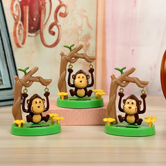Swing Monkey Solar Car Decoration Animal Figure Head Shaking No Electri