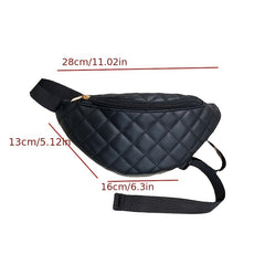 Women's PU Leather Waist Bag Casual Chest Bag