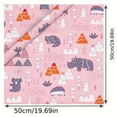 8pcs 100% Cotton 20x20 Quilting Craft Fabric Precut Square Sheet