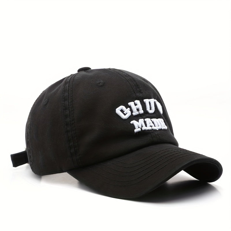 Men's Washed Curved Brim Baseball Cap Outdoor Sun Hat