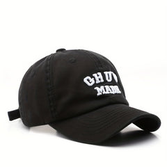 Men's Washed Curved Brim Baseball Cap Outdoor Sun Hat