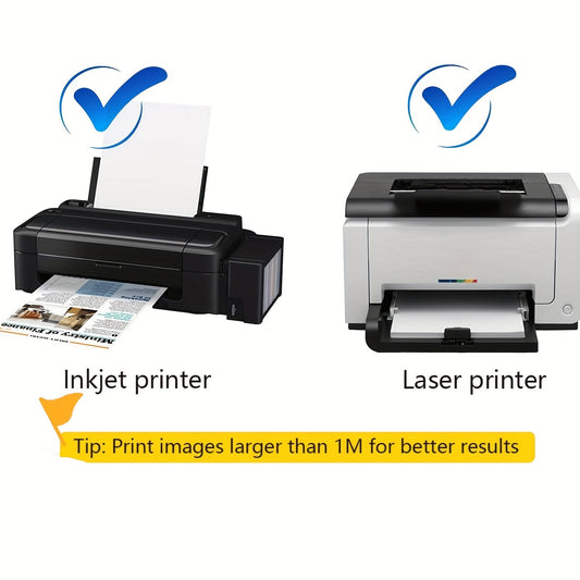 15pcs Clear Inkjet Printer Stickers Paper