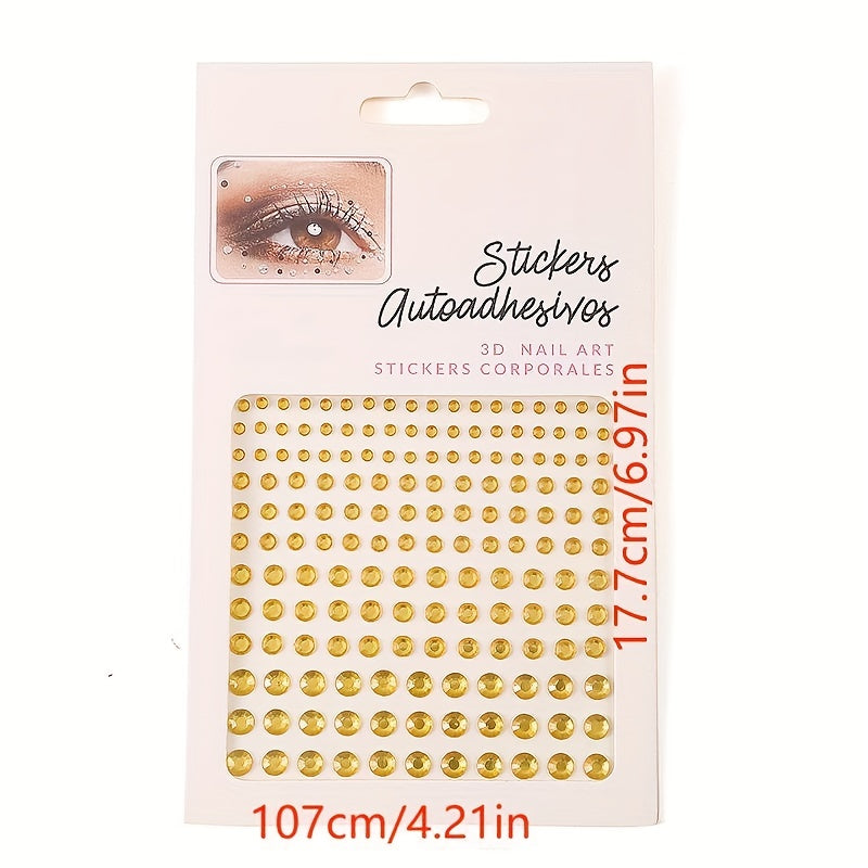 DIY Face Makeup Gem Sticker, Crystal Sticker for Halloween Fairy Style