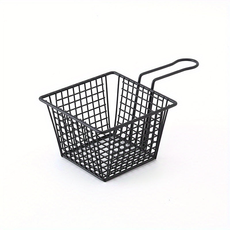 Long Handle Metal French Fries Basket