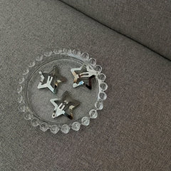 50pcs Y2K Hollow Star Snap Hair Clip For Bangs Braids Girls